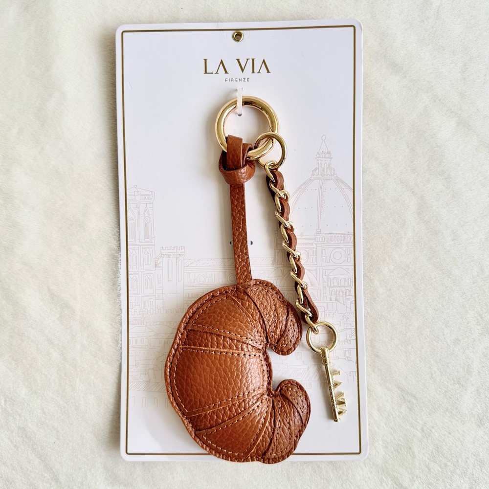 La Via Firenze Made in Italy Croissant Bag Charm